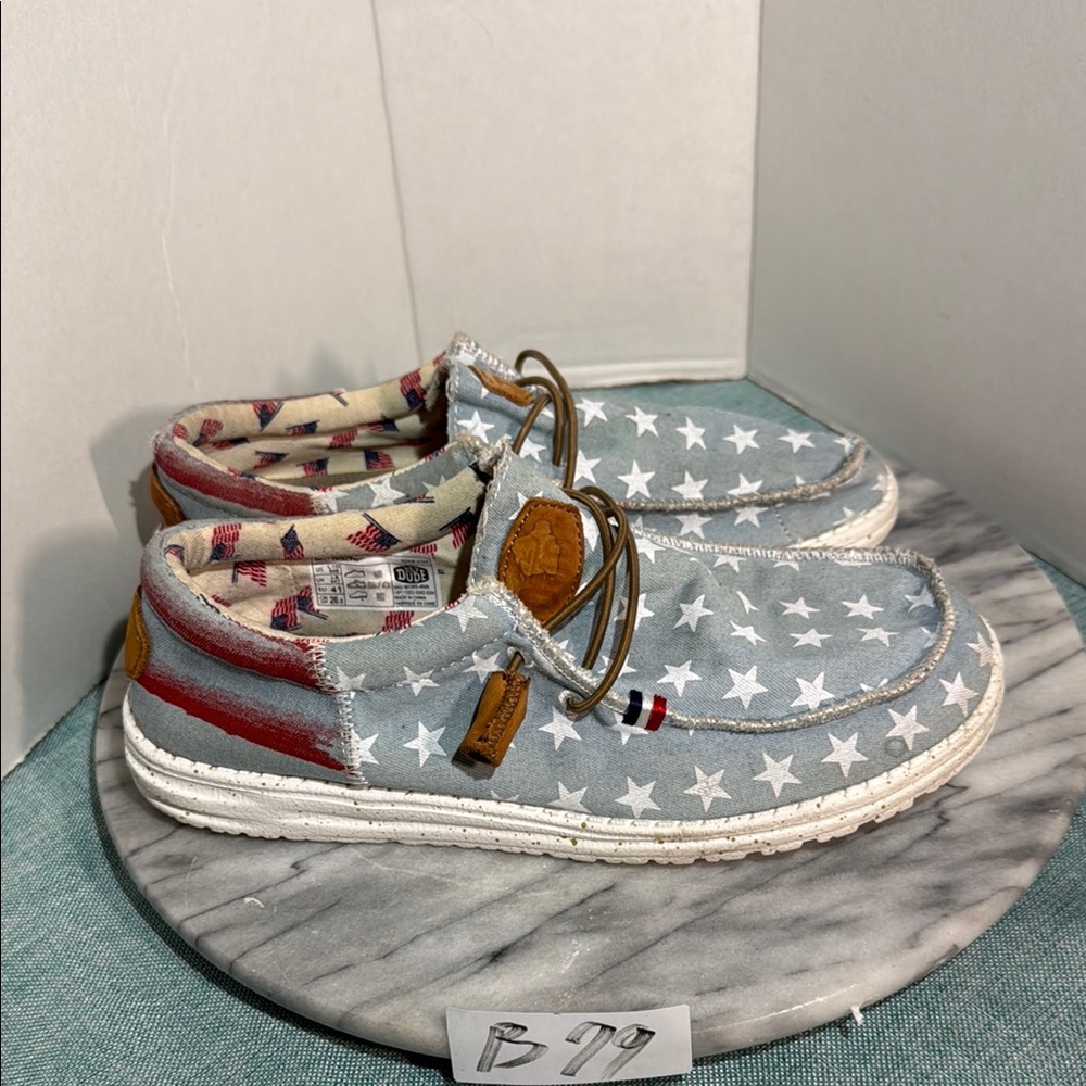 Hey Dude mens Starry Blue Moccasins - Picture 4 of 6